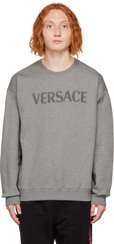 versace grey sweatshirt|women's Versace t shirt.